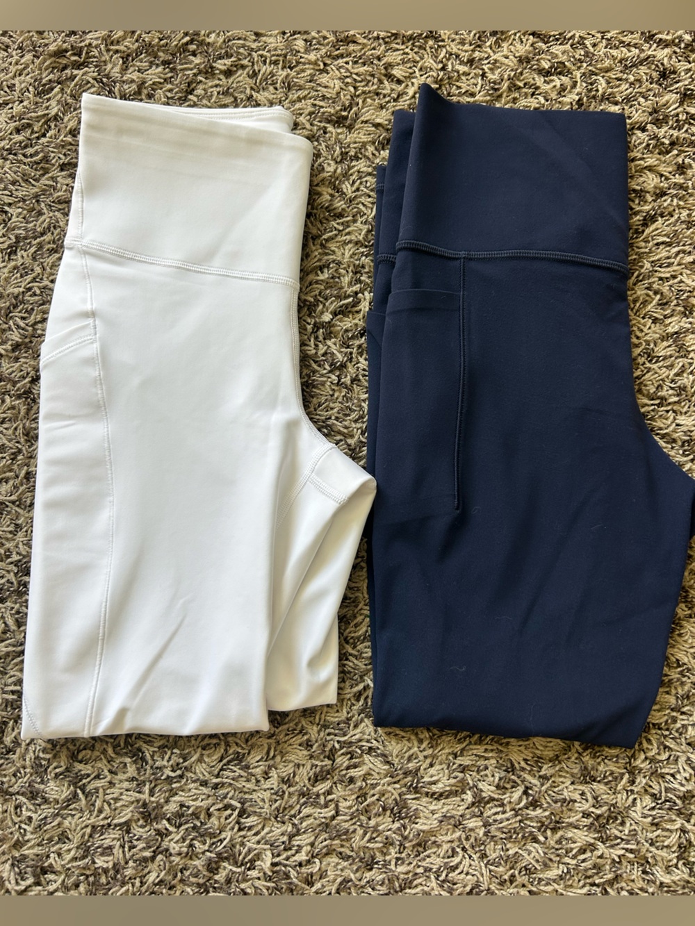 Athleta Leggings - White and Navy Set (2-pairs)